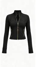 Lululemon Cropped Define Jacket Gold Zip