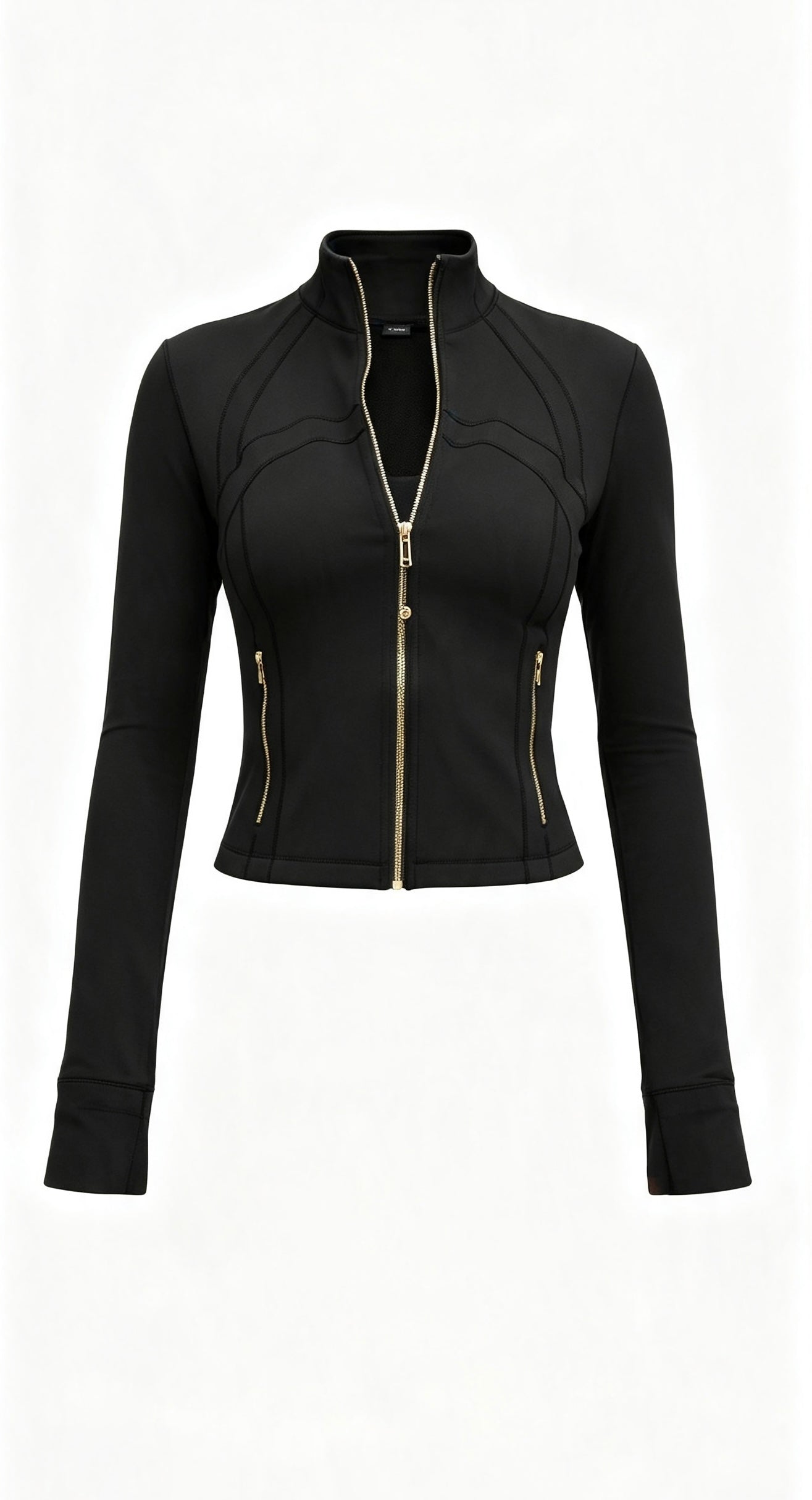 Lululemon Cropped Define Jacket Gold Zip
