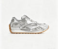 Bottega Veneta Orbit Sneaker — Silver / White /