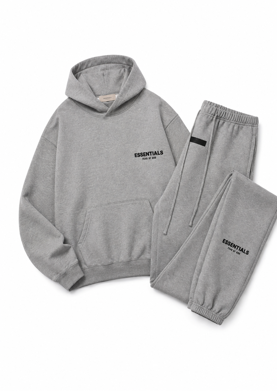 Fear Of God Essentials Dark Oatmeal Hoodie & Sweatpant Set