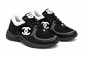 Chanel CC Logo Sneakers — Black / White / Grey — Mesh & Suede