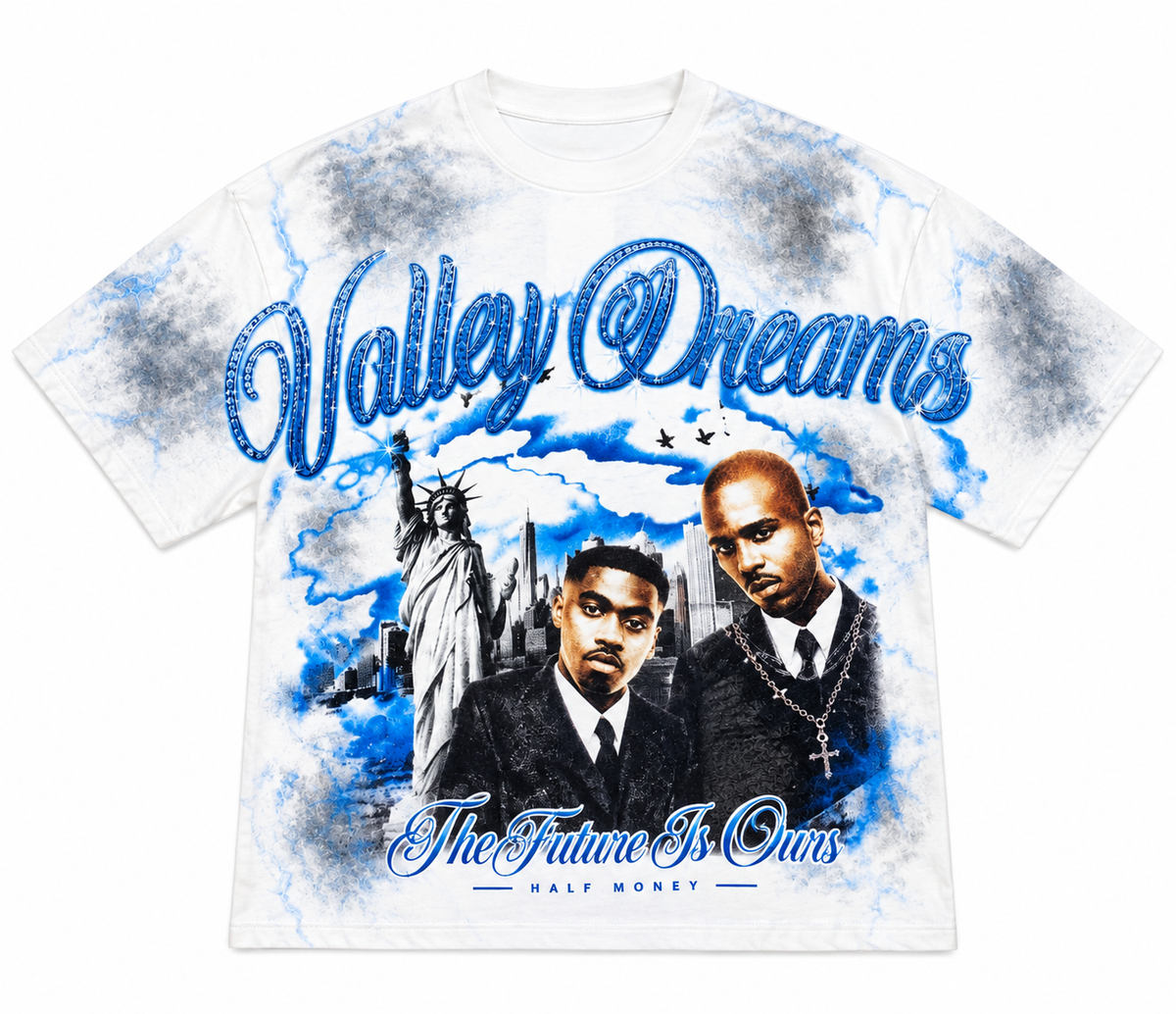 Valley Dreams "The Future Is Ours" Graphic T-Shirt — White
