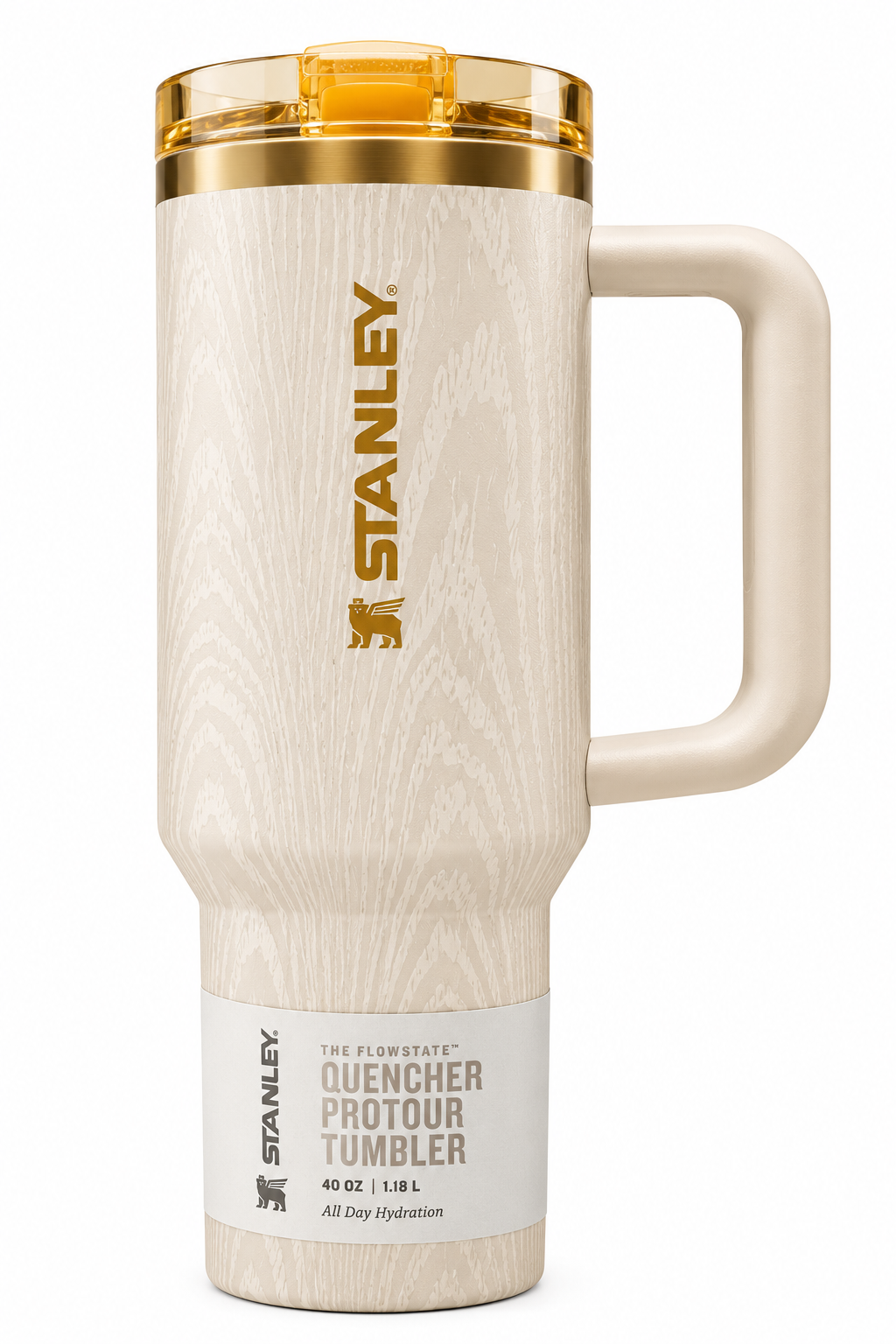 Stanley Quencher ProTour 40oz Tumbler – Cream Woodgrain